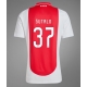 Ajax Josip Sutalo #37 Replike Domaci Dres 2024-25 Kratak Rukav